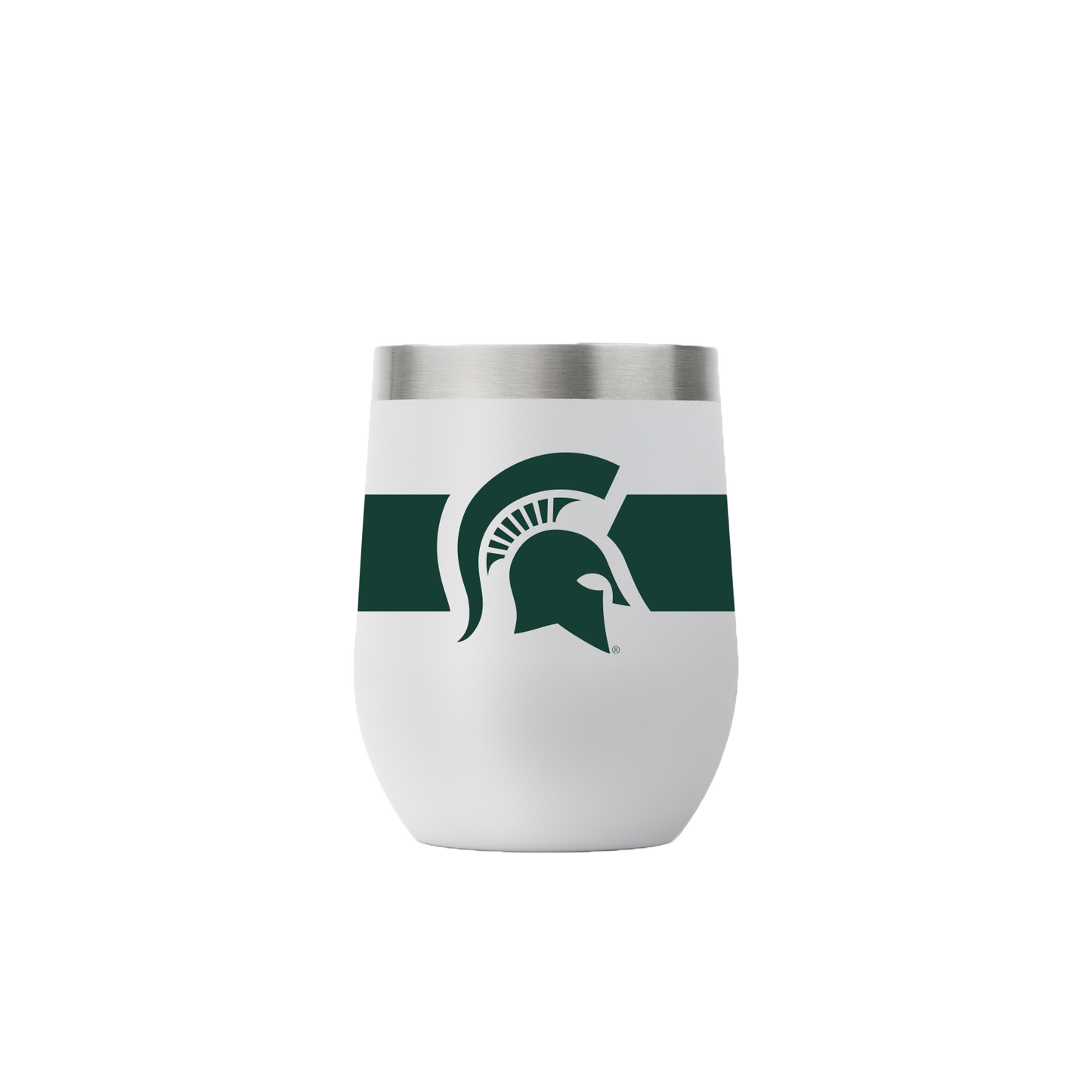 Michigan State 12oz Stemless Gray Tumbler