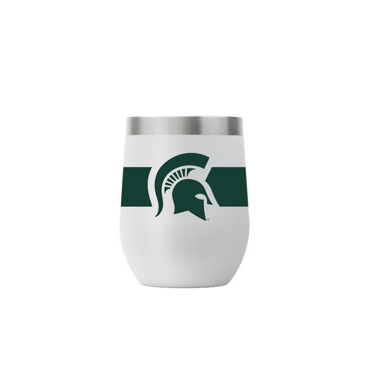 Michigan State 12oz Stemless Gray Tumbler