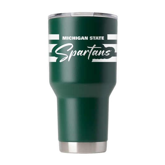 Michigan State 30oz Green Script Tumbler