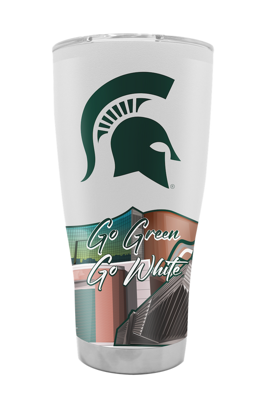 Michigan State 30oz Campus Icons Tumbler