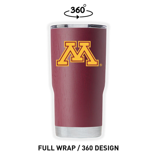 Minnesota 20oz Maroon Full Wrap Tumbler
