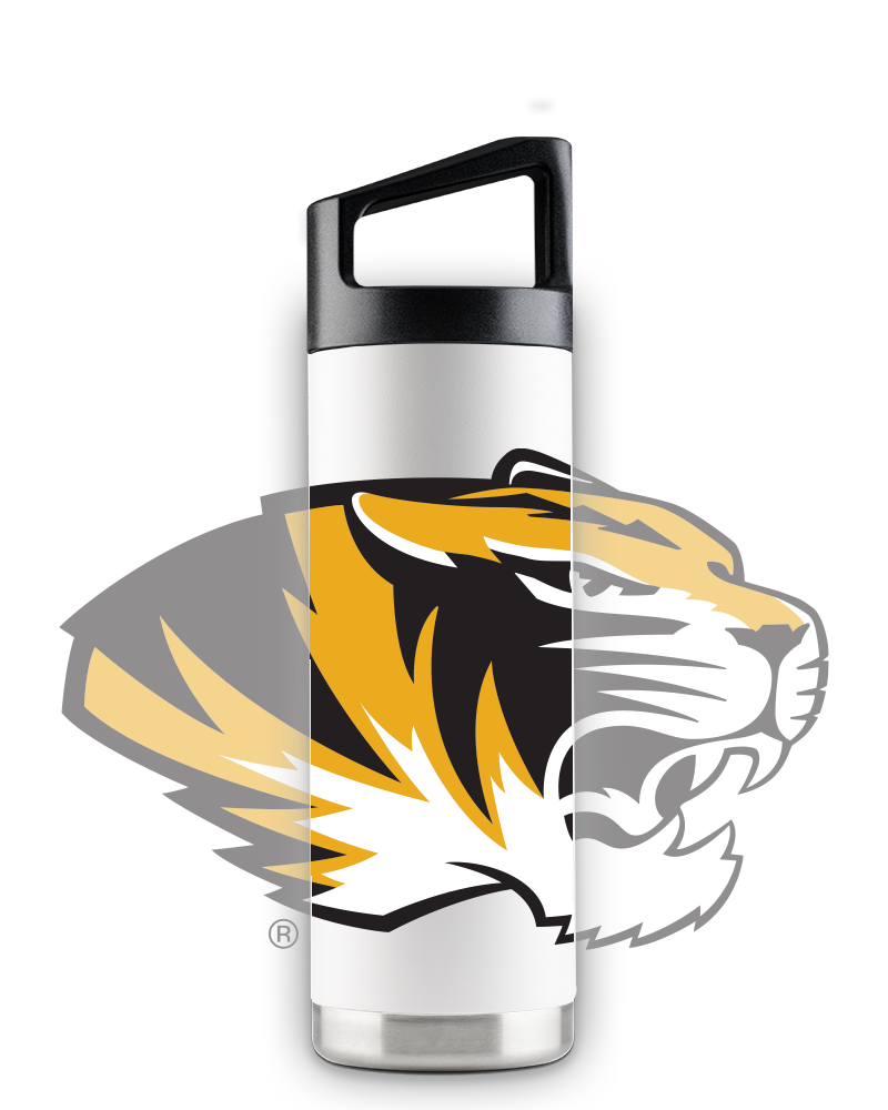 Missouri 16oz White "Mascot" Youth Bottle