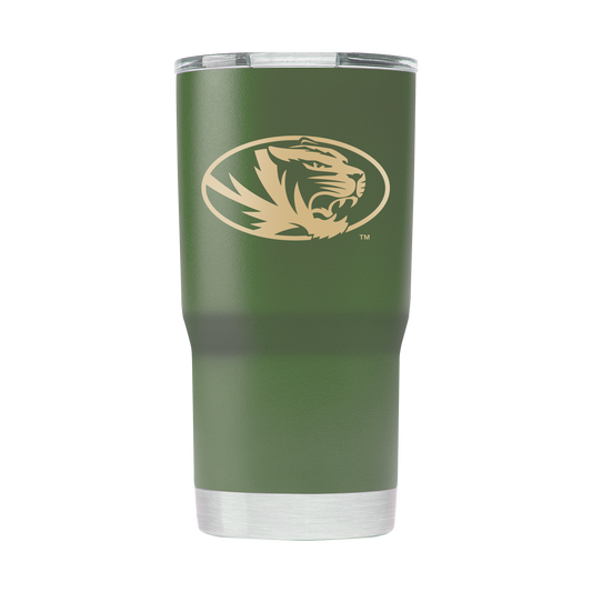 Missouri 20oz Olive Green Tumbler - American Flag Design
