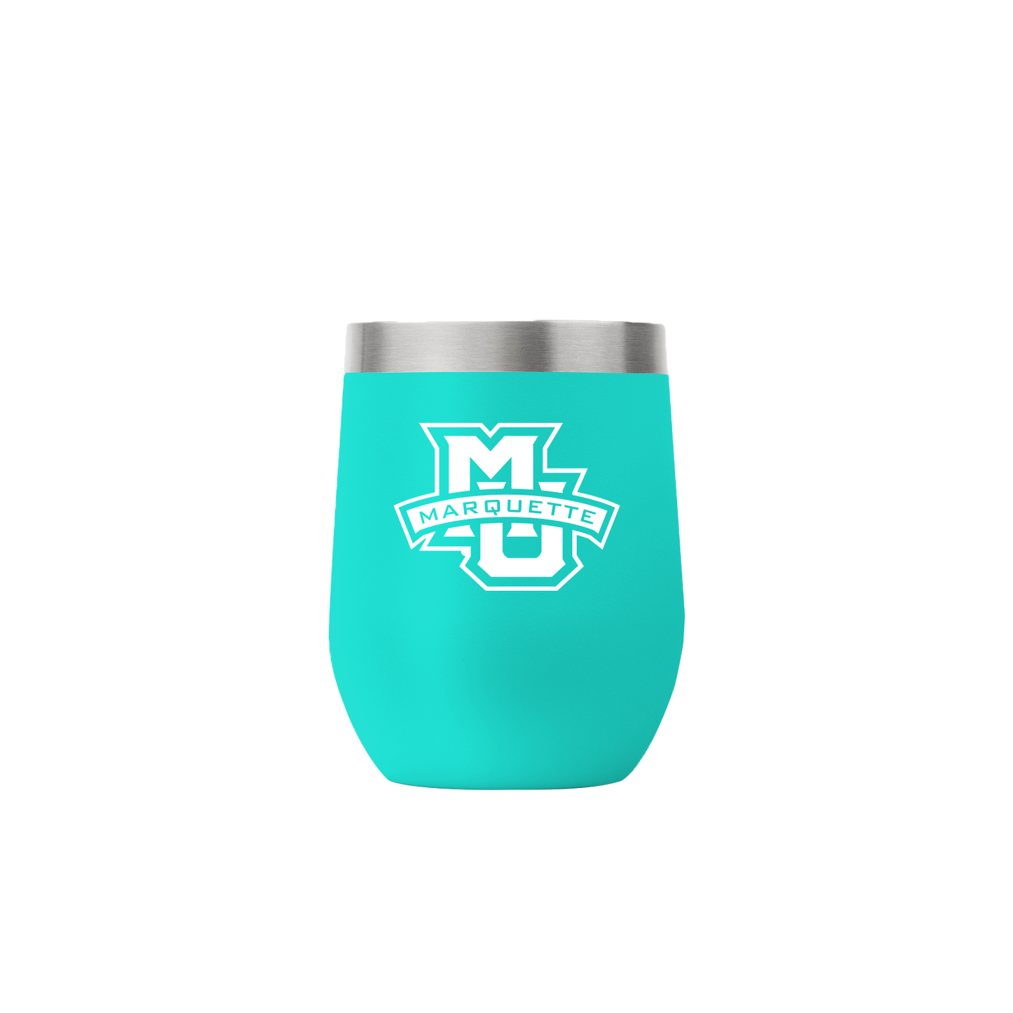 Marquette 12oz Stemless Teal Tumbler