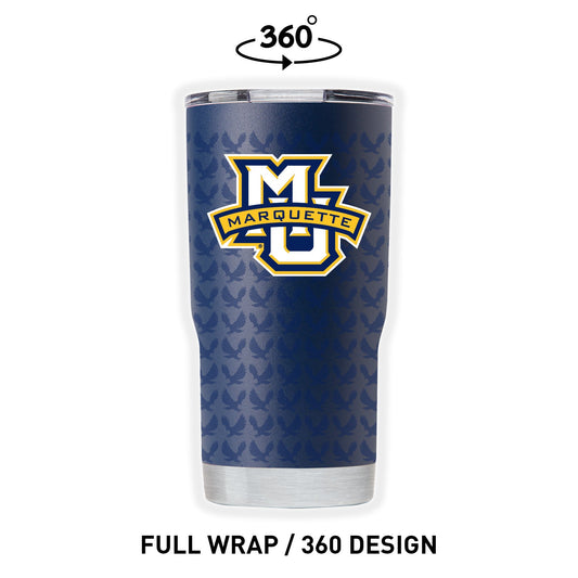 Marquette 20oz Navy Full Wrap Tumbler