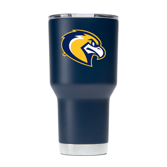 Marquette 30oz Navy Tumbler "Mascot" Logo