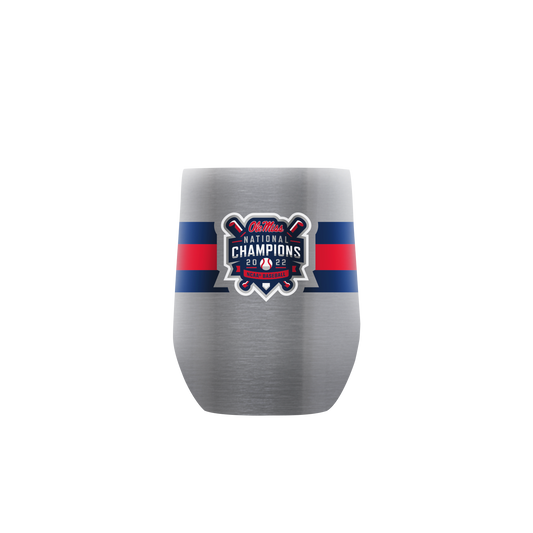 Ole Miss Baseball Champs 12oz Stainless Stemless