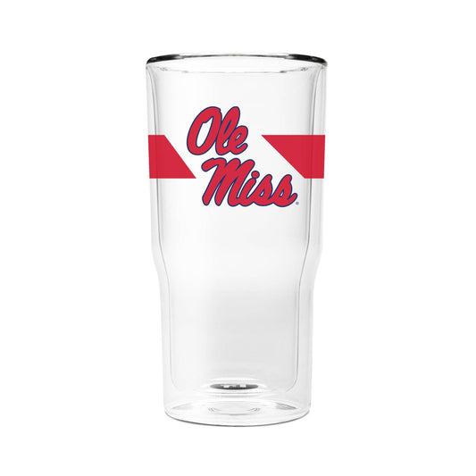 Ole Miss 16oz 2-Pack Glass Tumblers