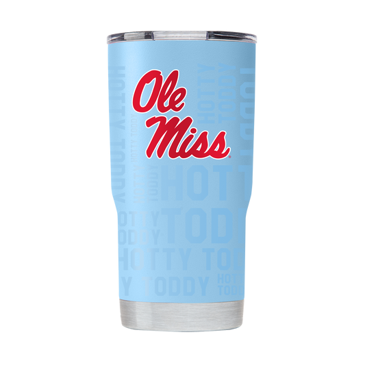 Ole Miss 20oz Powder Blue Tumbler Full Wrap