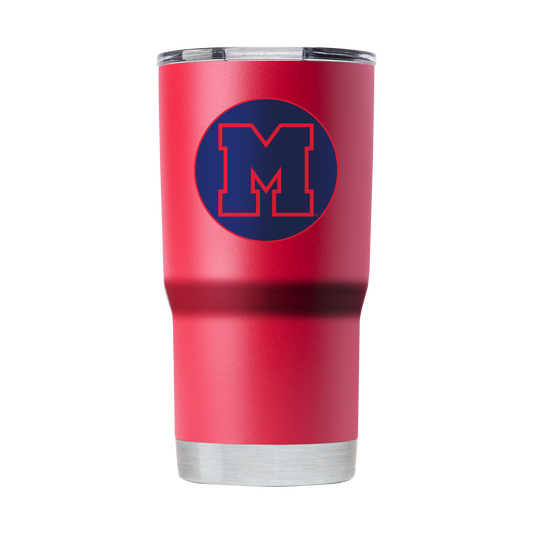 Ole Miss College Vault 20oz "Circle M" Tumbler