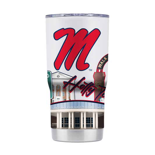 Ole Miss 20oz Campus Icons Tumbler