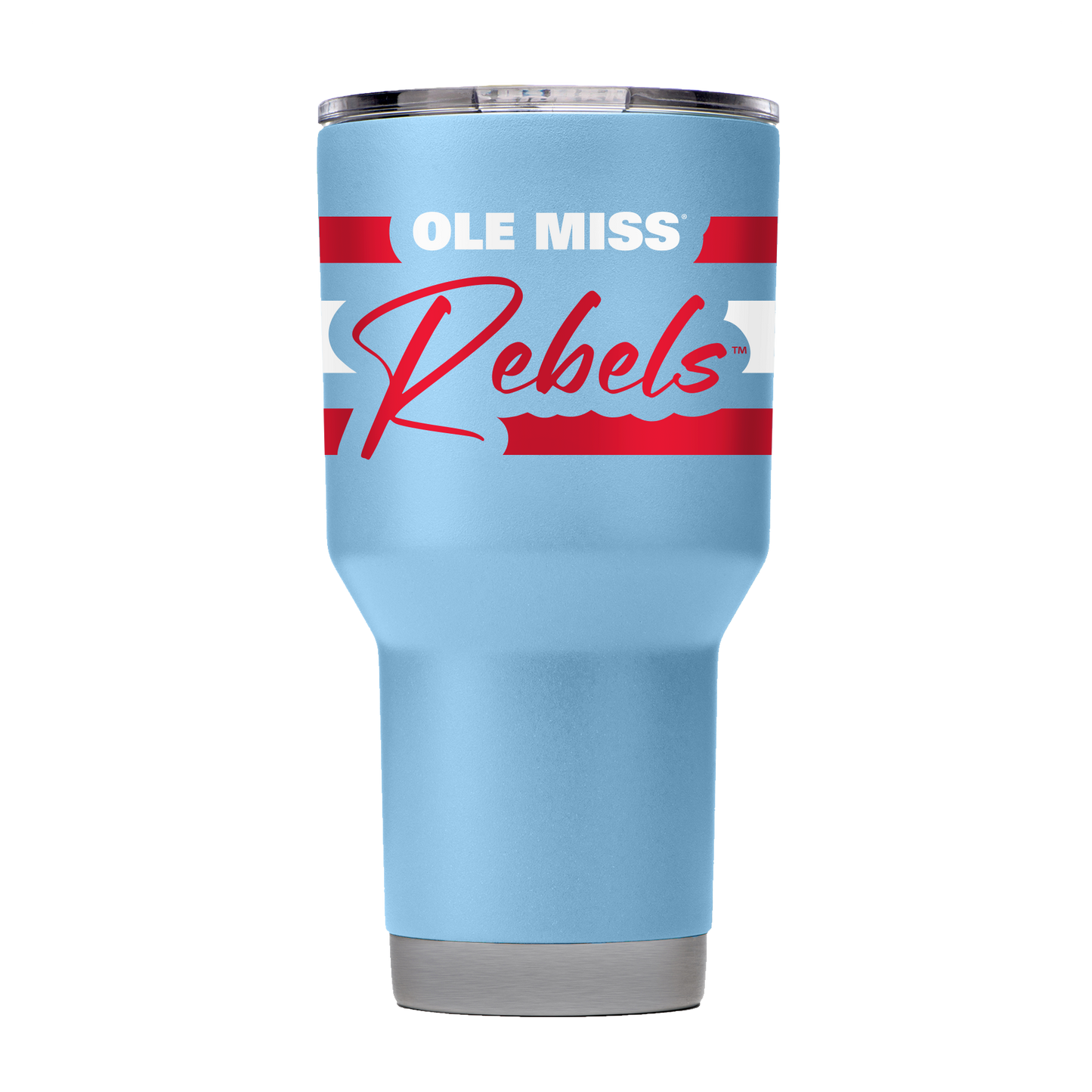 Ole Miss 30oz Script Powder Blue Tumbler
