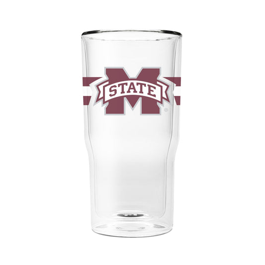 Mississippi State 16oz 2-Pack Glass Tumblers