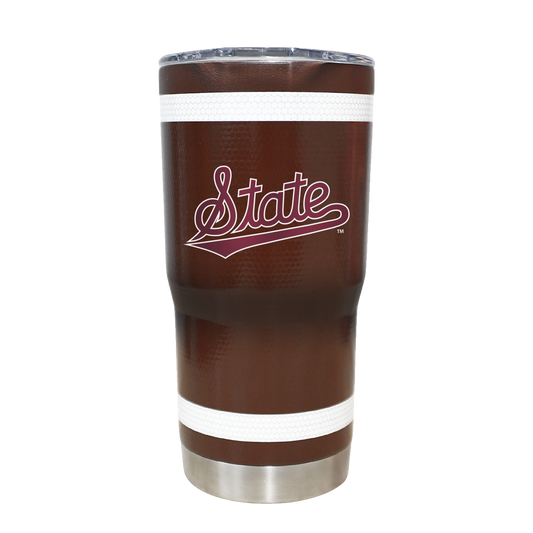 Mississippi State 20oz Football Textured Tumbler