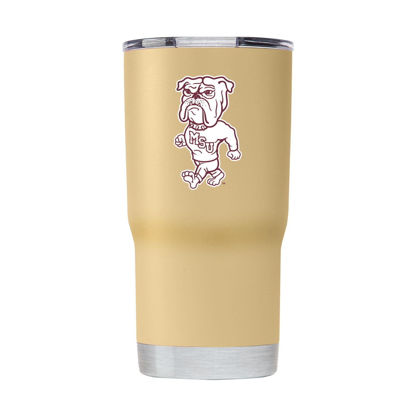 Mississippi State 20oz College Vault Gold Tumbler