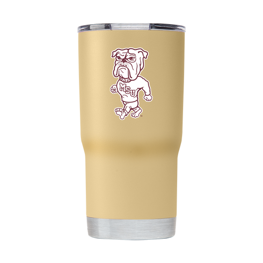 Mississippi State 20oz College Vault Gold Tumbler