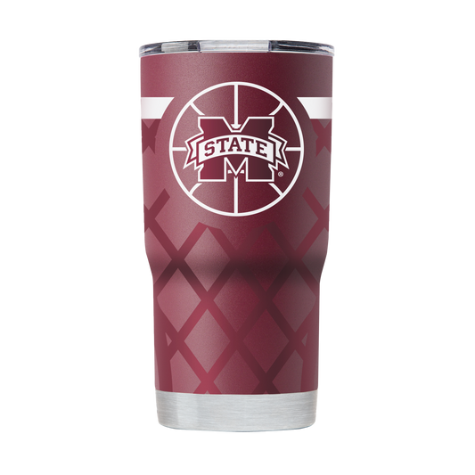 Mississippi State 20oz Maroon Basketball Tumbler