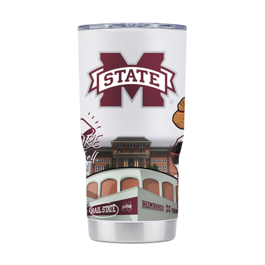 Mississippi State 20oz Campus Icons Tumbler