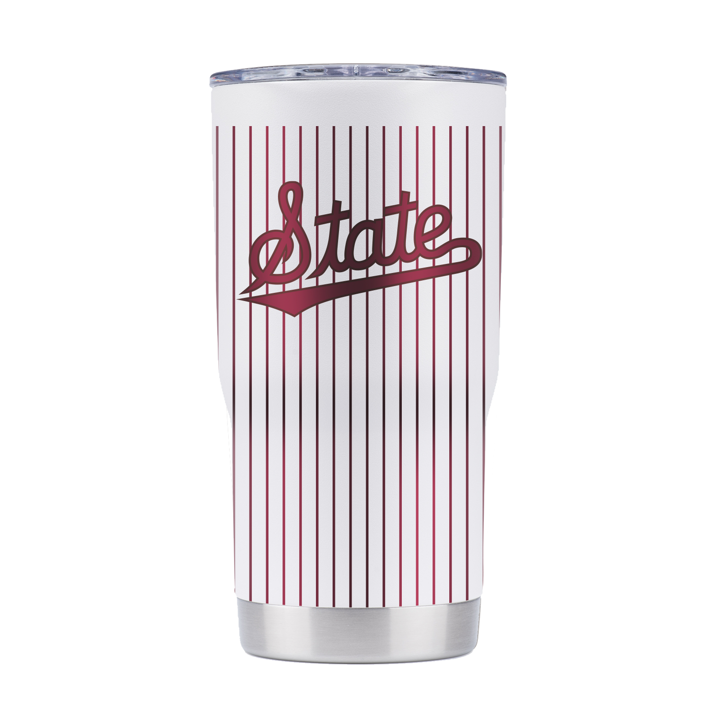 Mississippi State 20oz Pinstripe Baseball Tumbler