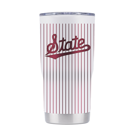 Mississippi State 20oz Pinstripe Baseball Tumbler