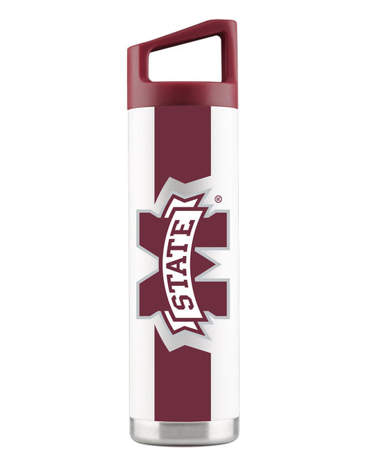 Mississippi State 22oz White Bottle
