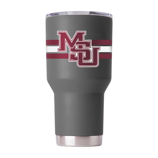 Mississippi State 30oz College Vault Grey Tumbler