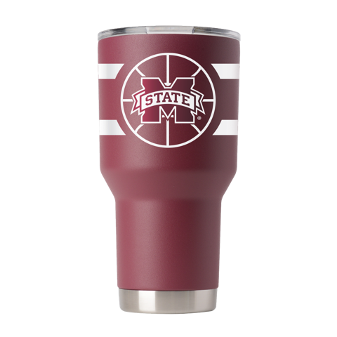 Mississippi State 30oz Maroon Basketball Tumbler