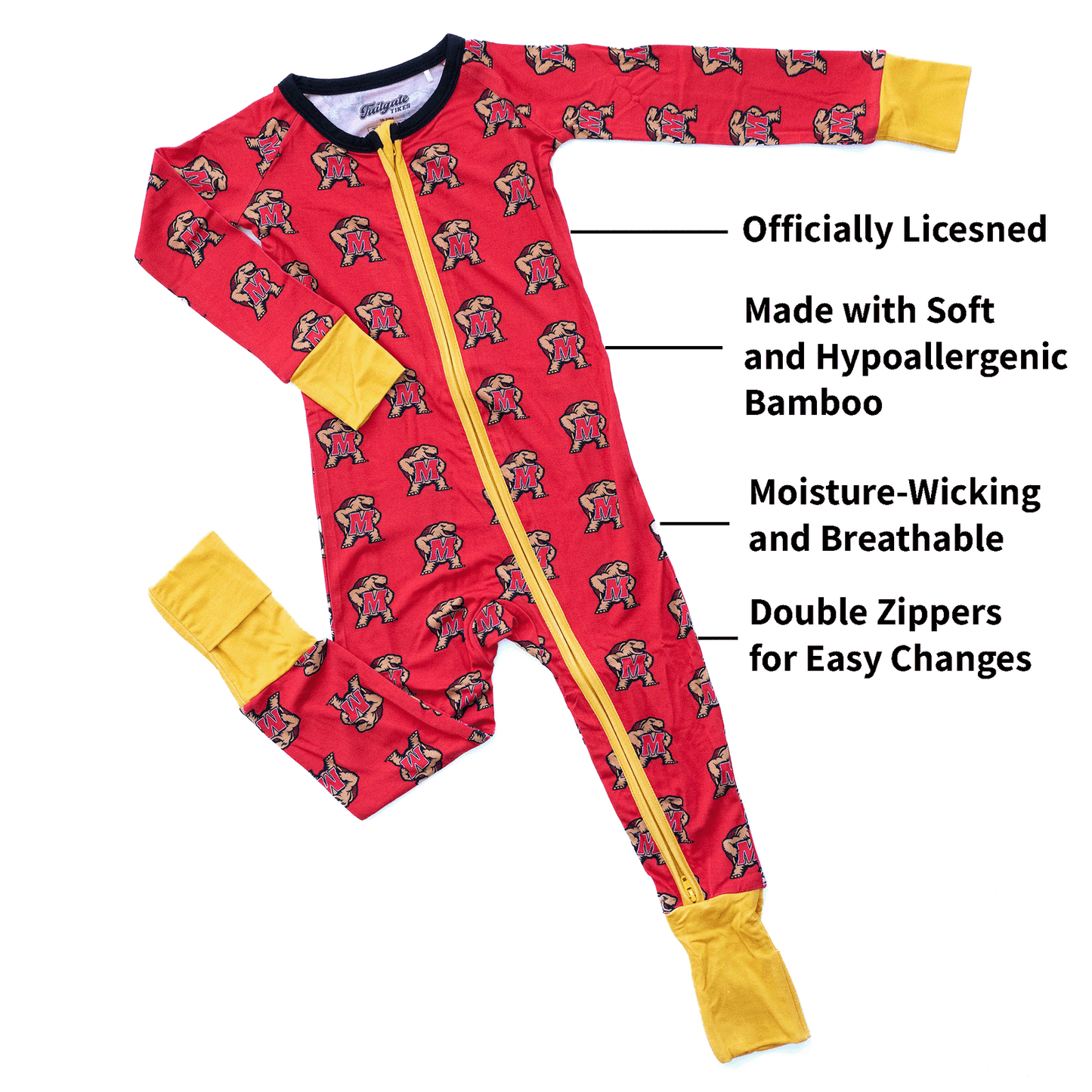 Maryland Terrapins Zippy One-Piece