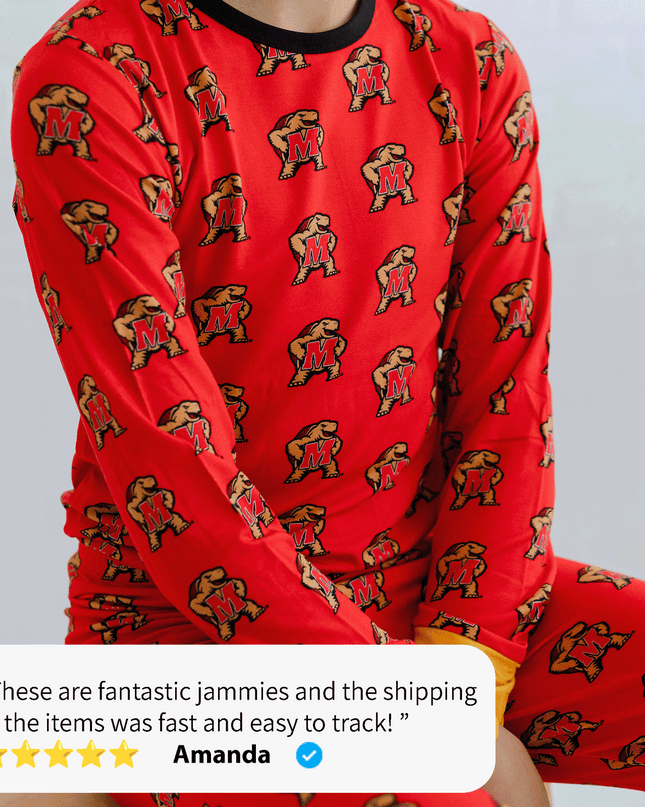 Maryland Terrapins Two-Piece Pajama Set Tailgate Tikes