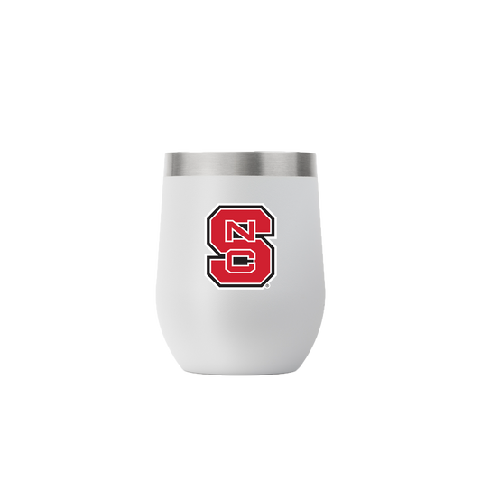NC State 12oz Stemless Light Gray Tumbler