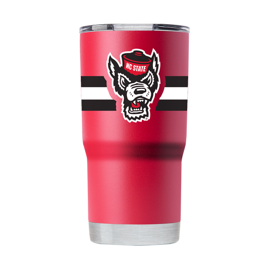 NC State 20oz Red Tumbler w- Stripes