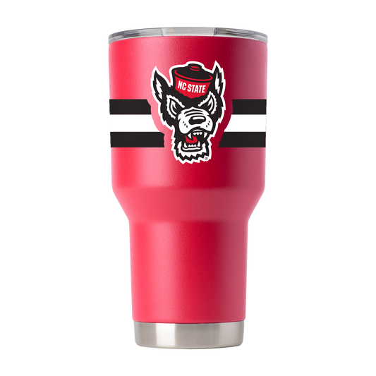 NC State 30oz Red Tumbler w- Stripes