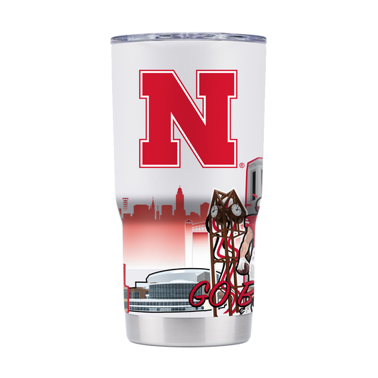 Nebraska 20oz Campus Icons Tumbler