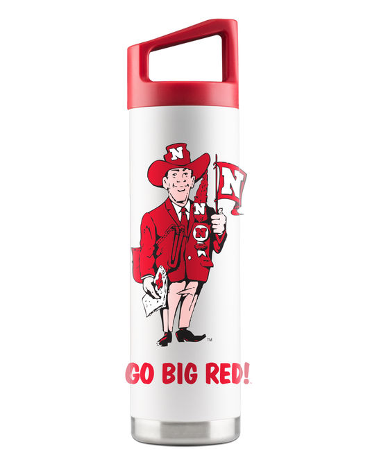 Nebraska Vault Collection 22oz White Bottle