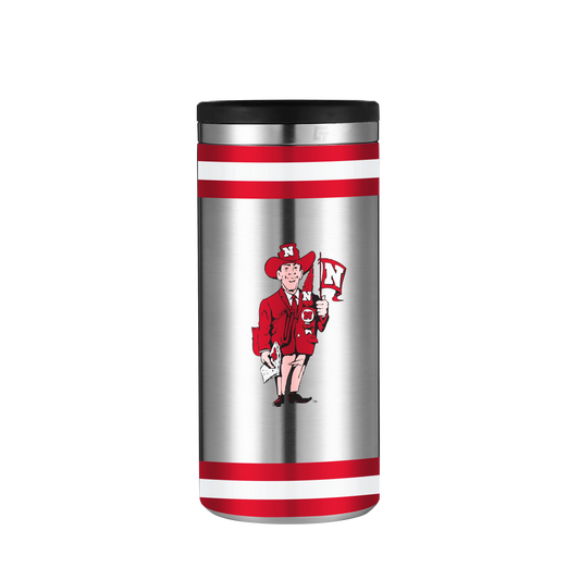Nebraska Vault Collection Stainless Steel Skinny Can Koozie
