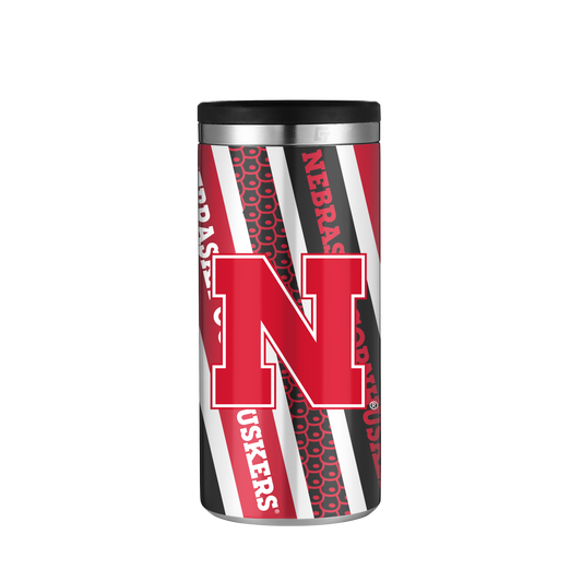 Nebraska Stainless Steel Skinny Can Koozie