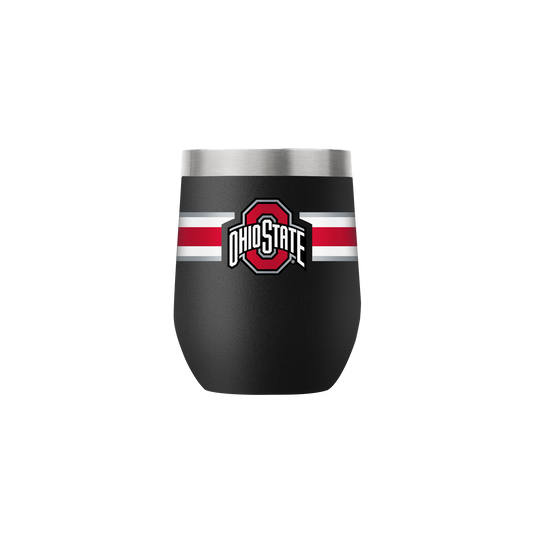 Ohio State 12oz Black Stemless Tumbler