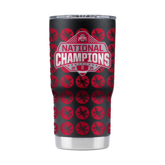 Ohio State 2024 National Champs 20oz Full Black Tumbler