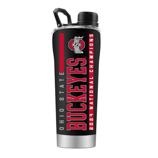 Ohio State 2024 National Champs Black Stainless Steel Shaker