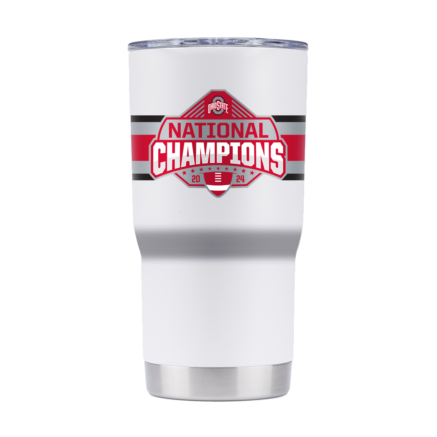 Ohio State 2024 National Champs 20oz White Tumbler