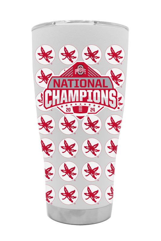 Ohio State 2024 National Champs 30oz "Red Buckeye" Tumbler