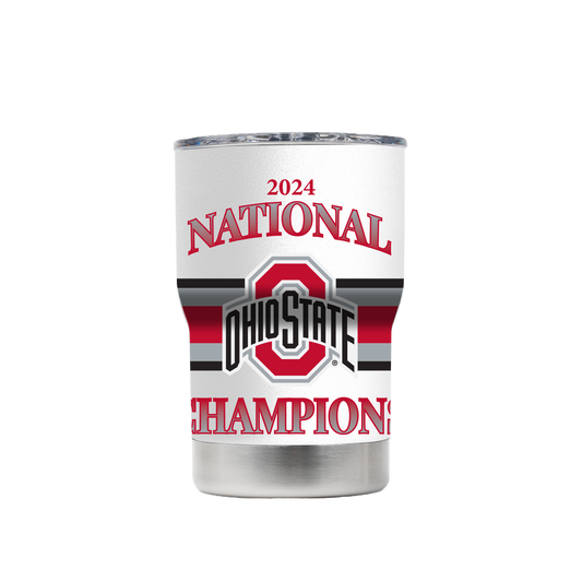 Ohio State 2024 National Champs White Jacket 2.0 Can-Bottle Cooler