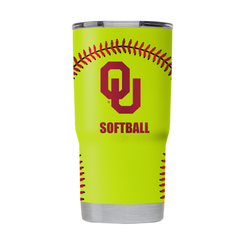 Oklahoma 20oz Softball Tumbler
