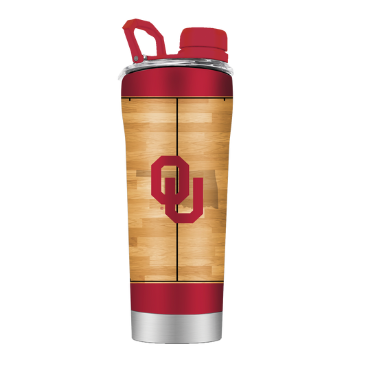 Oklahoma Basketball Court Stainless Steel Shaker