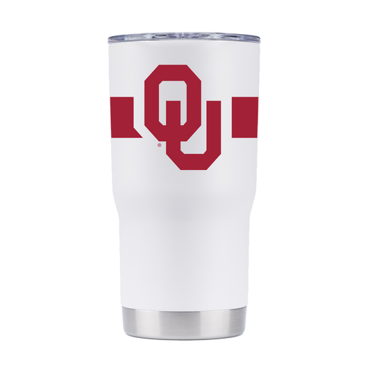 Oklahoma 20oz White Tumbler