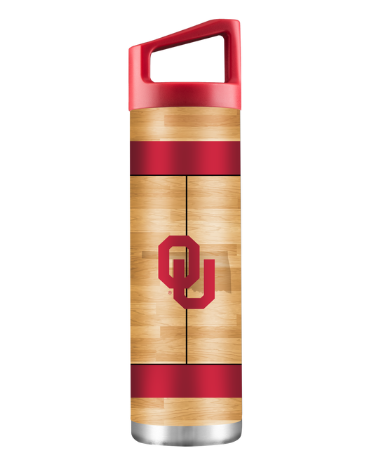 Oklahoma 22oz Basketball Court Bottle