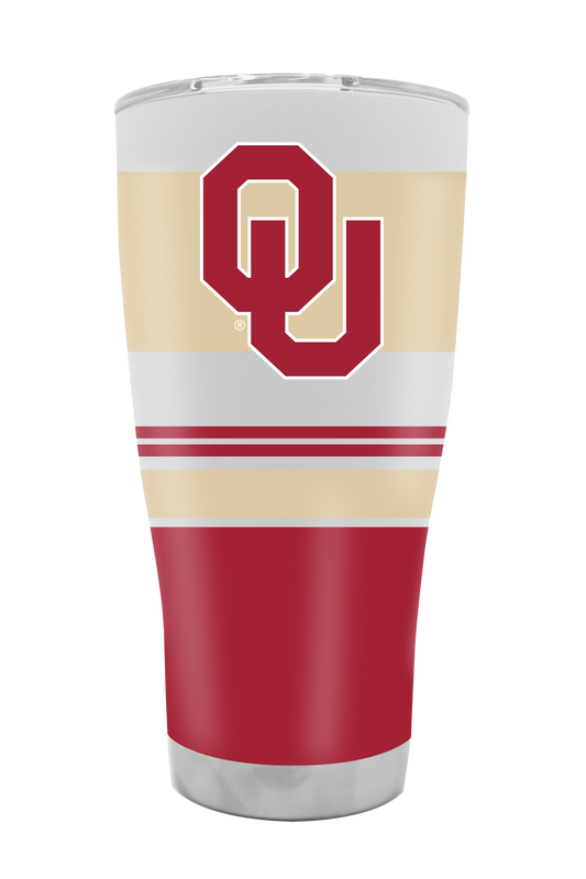 Oklahoma 30oz Stripe Tumbler