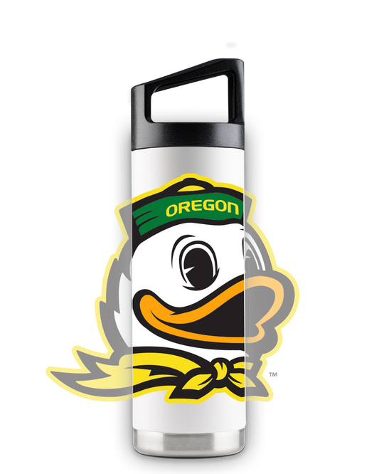 Oregon 16oz White "Mascot" Youth Bottle