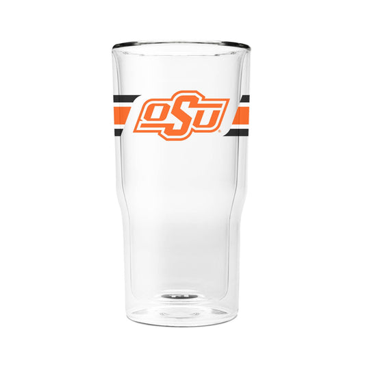 Oklahoma State 16oz 2-Pack Glass Tumblers