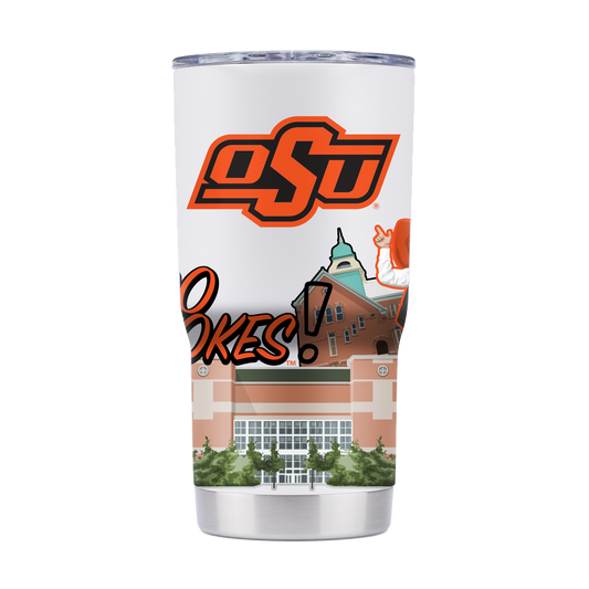 Oklahoma State 20oz Campus Icons Tumbler